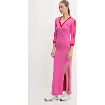 Dámské šaty Šaty adidas Originals Maxi Dress V JY2941 růžová 30X, vel. L