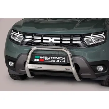 Tuning Přední ochranný rám Medium DACIA Duster 2021- Misutonida EC/MED/505 Leštěný nerez