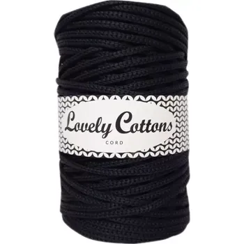 Příze Polyesterová šňůra Lovely Cottons 5mm - Černá