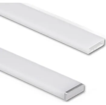 LED páska MCLED Přisazený hliníkový profil PBA, 17x5mm, včetně mléčného difuzoru, 1m