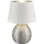 Bílá stolní lampa z keramiky a tkaniny Reality Luxor, výška 35 cm ID_1279988