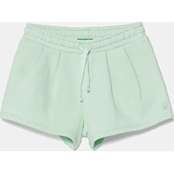 Dětské bavlněné šortky United Colors of Benetton 3J70G901R.P.Seasonal zelená 07X, vel. 110