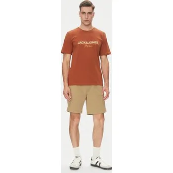 Pánské tričko Jack & Jones T-Shirt Canggu 12281809 Červená Regular Fit M
