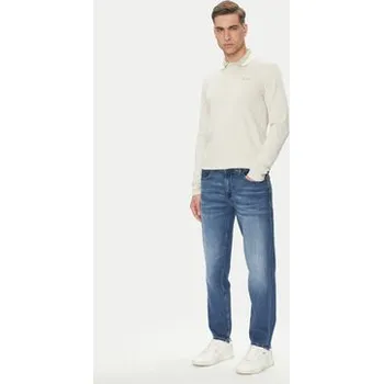 Pánská košile BOSS Polokošile Peoxfordlong_1 50544845 Béžová Regular Fit XXL