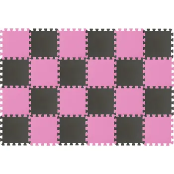 Hrací deka Rialto Baby Hrací podložka puzzle Pink Gray 180x120cm
