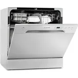 Klarstein Amazonia 59x55cm 6 Programů Stolní Myčka Stříbrná (10031524)