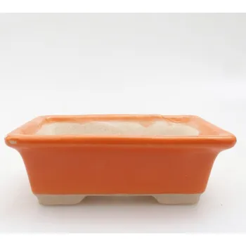 Květináč Mini bonsai miska 7,5 x 6 x 2,5 cm oranžová