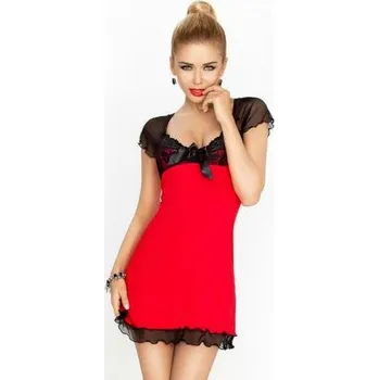 Dámská košilka DKaren Irina červená červeno-černá L