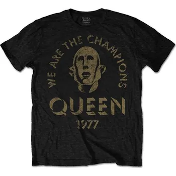 Pánské tričko Queen Tričko We Are The Champions Unisex Black L