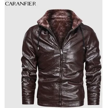 Moto bunda Kožená zimní bunda na motorku s plyšovou podšívkou Barva: Hnědá, Velikost: XL