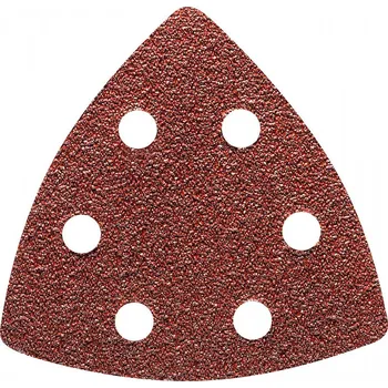 Brusný papír Küssner brusný papír delta 96mm suchý zip hnědý P040-P180 - 6 otvorů, balení 5ks ZRNITOST: P120