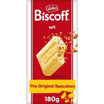 Čokoláda LOTUS BISCOFF bílá čokoláda s kousky sušenek 180g