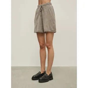 Dámské oblečení La Mania Sportovní kraťasy CALMO Hnědá Classic Fit 40