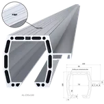 KOVIAN, s.r.o. C profil 95x100mm, L-6000mm, hliník bez povrchové úpravy