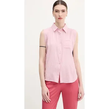 Pánská košile Košile United Colors of Benetton 5ONVDQ0C1 růžová 39X, vel. S