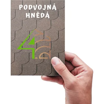 Střecha IKO Střešní krytina ŠINDEL bobrovka 3,0 m² Barva: Podvojná hnědá