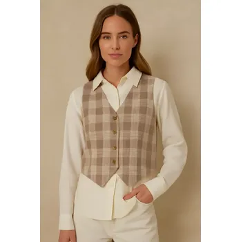 Dámská košile Béžová vesta - LIONESS - BRENTWOOD - Velikost XS