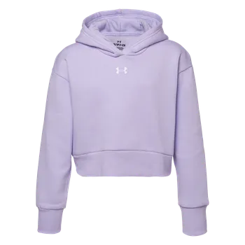 Chlapecká mikina Dětská Mikina UNDER ARMOUR UA RIVAL FLEECE CROP HOODIE 1379517-535 – Fialová 122-127