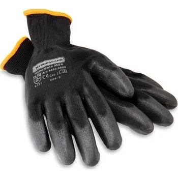 Pracovní rukavice Tenké prac. rukavice textilní s PU vrstvou vel.8