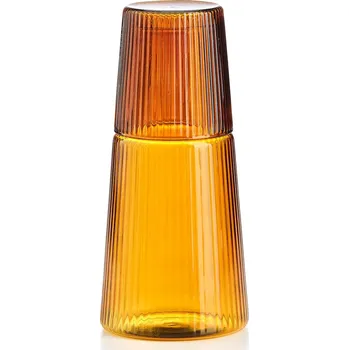 Karafa se sklenicí IVV Narciso 0,6 + 0,23 L žlutá barva 8798.1 18X