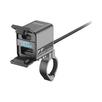 Nabíječka Interphone 100W – USB-C/USB-A, moto baterie (Nabíječka Interphone pro motocykl – obousměrné nabíjení 100W, USB-C a USB-A, IP66, údržba baterie)