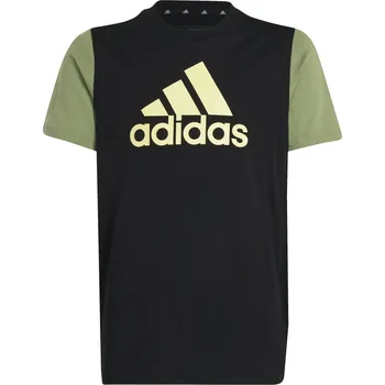 Chlapecké tričko Dětské Tričko s krátkým rukávem ADIDAS J BL CB T IX9516 – Černá 128