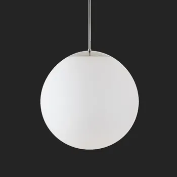 Průmyslové svítidlo OSMONT ADRIA P4 HP závěsné skleněné svítidlo nerez leštěná / bílá IP40 3000 K 58W LED nouzové kombinované 3 h (původní kód OS 72051) - OSMONT OS ADR72051