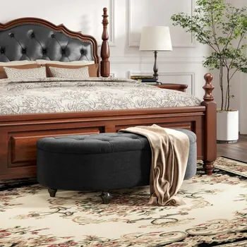 Zahradní nábytek Lavice s úložným prostorem 120 x 46 x 42 cm | tmavě šedá