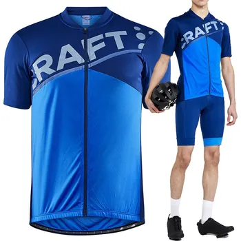 cyklistický dres Craft CORE Endur Logo 1910528 plava-sarek XXL