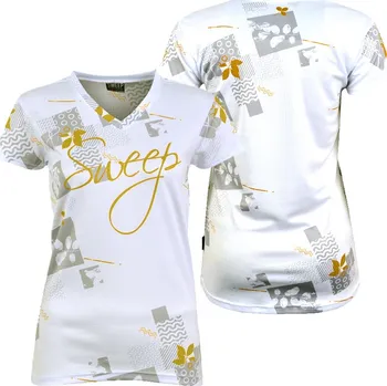 Dámské tričko SWEEP SWTS159 bílá - zlatá M