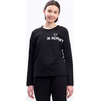 Dívčí mikina Dívčí mikina Memory - černá 146