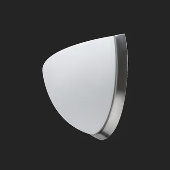 Nástěnné svítidlo OSMONT NELA DL2 nástěnné skleněné svítidlo nerez broušená / bílá IP43 2x60W E27 (původní kód OS 44585) - OSMONT OS NEL44585