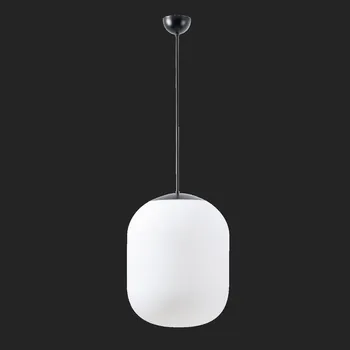 Průmyslové svítidlo OSMONT TANIA P2 závěsné skleněné svítidlo černá / bílá IP40 4000 K 41W LED nouzové kombinované 3 h (původní kód OS 66969) - OSMONT OS TAN66969