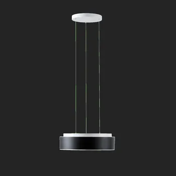 OSMONT ERIS LEC3 závěsné skleněné svítidlo bílá / bílo - černá IP40 3000 K 27W LED DALI (původní kód OS 67397) - OSMONT OS ERI67397