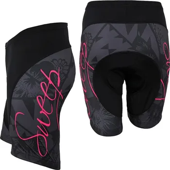 Cyklistické kalhoty SWEEP K025 šedá/růžová XS