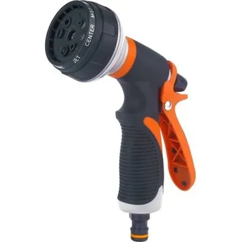 Zavlažovač Ergonomická zahradní postřikovací hlavice se 7 módy zavlažování a vysokotlakým výstupem pro zahradu i mytí