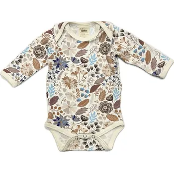 Dupačky FARMERS® Dětské body BAMBUS DIGI FLOWERS 17 Velikost: 56