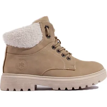 Dámská zimní obuv Dámské zimní boty Shelvt 74792 GOODIN hnědá | krémová 2020107