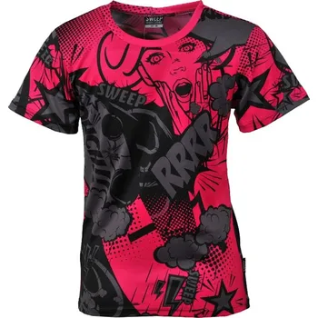 Dívčí tričko SWEEP SKTS024 COMIX růžová/šedá 146