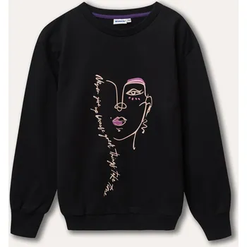 Dívčí mikina Dívčí mikina Art - černá 140