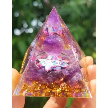Orgonitová pyramida ametyst