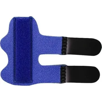 Zdravotnický materiál Ortéza na prst 8,2×11,5 cm Spoušťová dlaha Kladívková dlaha na ukazováček prostředníček a prsteníček Bolest artritida Podvrtnutí modrá