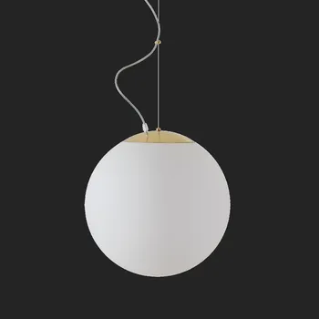 Průmyslové svítidlo OSMONT ISIS L3 PM-M HP závěsné plastové svítidlo mosaz leštěná / bílá IP40 4000 K 52W LED nouzové kombinované 3 h (původní kód OS 72749) - OSMONT OS ISI72749