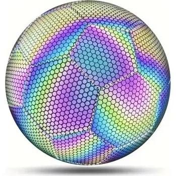 Reflexní holografický fotbalový míč velikost 5 Průměr 21 cm Zářící míč na den i noc Tréninkový míč pro děti i dospělé na všechny povrchy