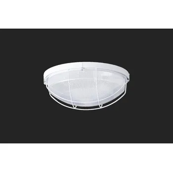 Venkovní osvětlení OSMONT ELEKTRA 5 stropní/nástěnné průmyslové plastové svítidlo bílá / čirá IP65 2x60W E27 (původní kód OS 50039) - OSMONT OS ELE50039