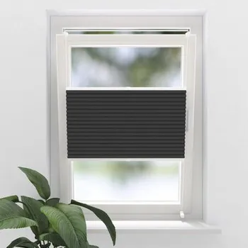 Žaluzie Plisé žaluzie zatemňovací SOLUNA dvouvrstvé šedá 80x130 cm