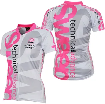 cyklistický dres SWEEP CLASIC CYKLO D020 bílá/růžová XL