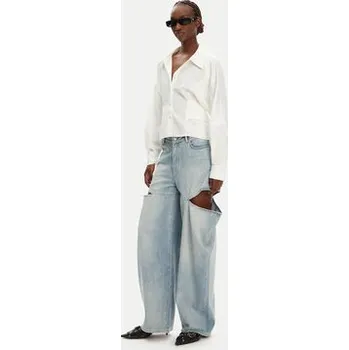 Pánská košile PINKO Košile Controvento 104594 A2BT Bílá Relaxed Fit L