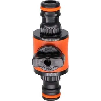 Zavlažovač Plastový zahradní ventil s rychlospojkou a uzávěrem Vypínací ventil mezi dvě hadicové spojky Zavlažování rostlin a trávníku
