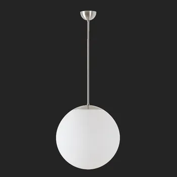 Průmyslové svítidlo OSMONT ADRIA P3 závěsné skleněné svítidlo nerez broušená / bílá IP40 4000 K 27W LED nouzové kombinované 1 h (původní kód OS 68820) - OSMONT OS ADR68820